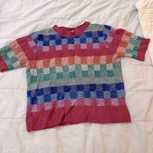 Free People short sleeve crew sweater. Good condition